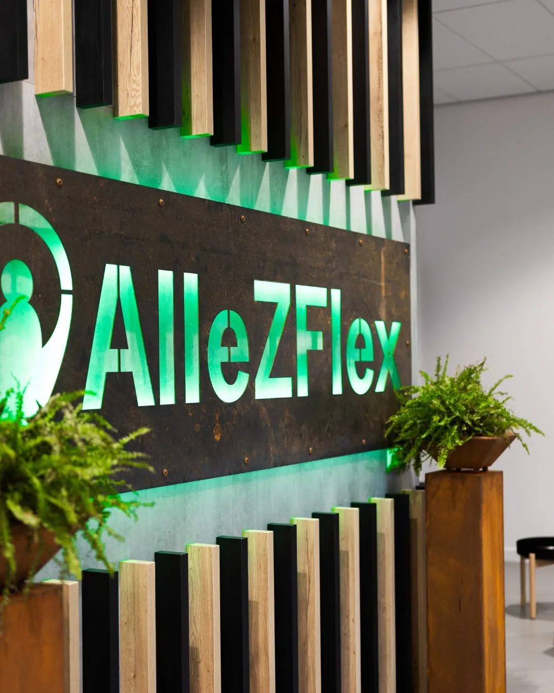 De merkmuur van AlleZFlex